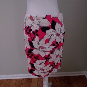 Ann Taylor Floral Pencil Skirt NWT